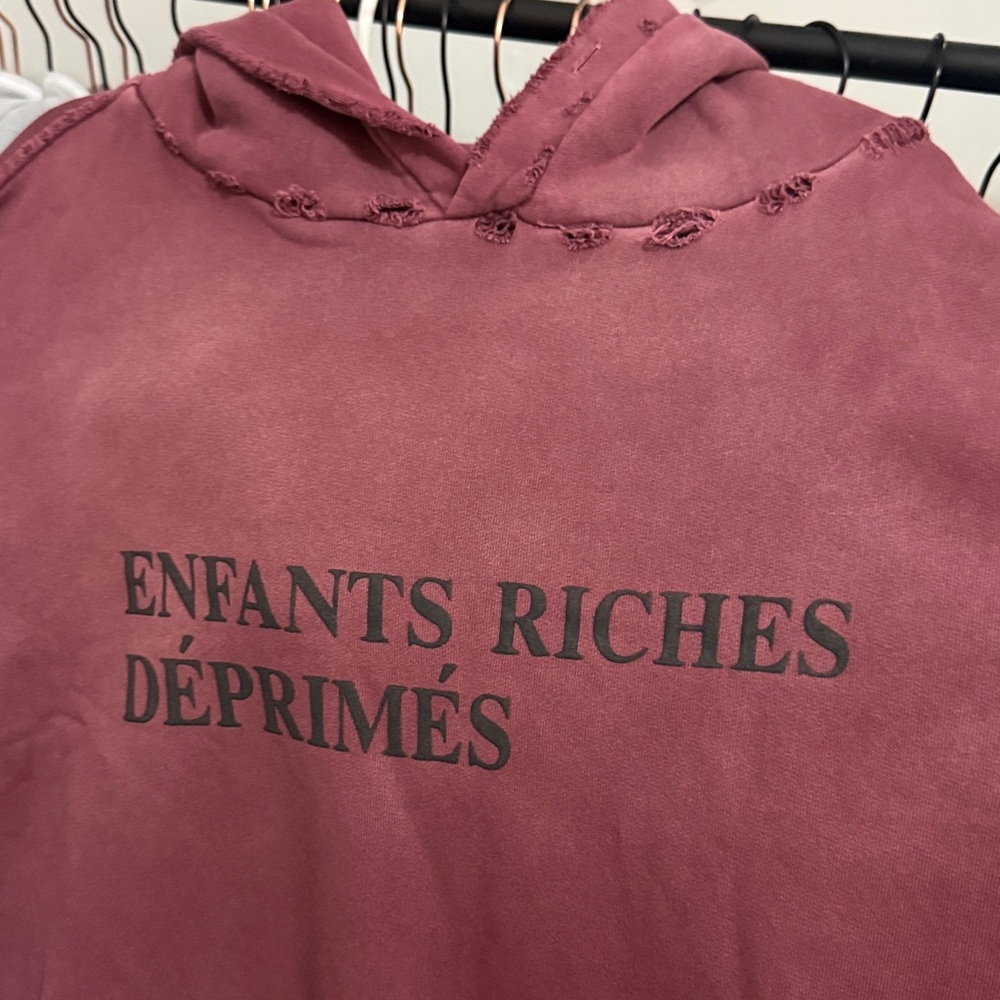 Enfants Riches Déprimés Burgundy Hoodie - Picture 3 of 5